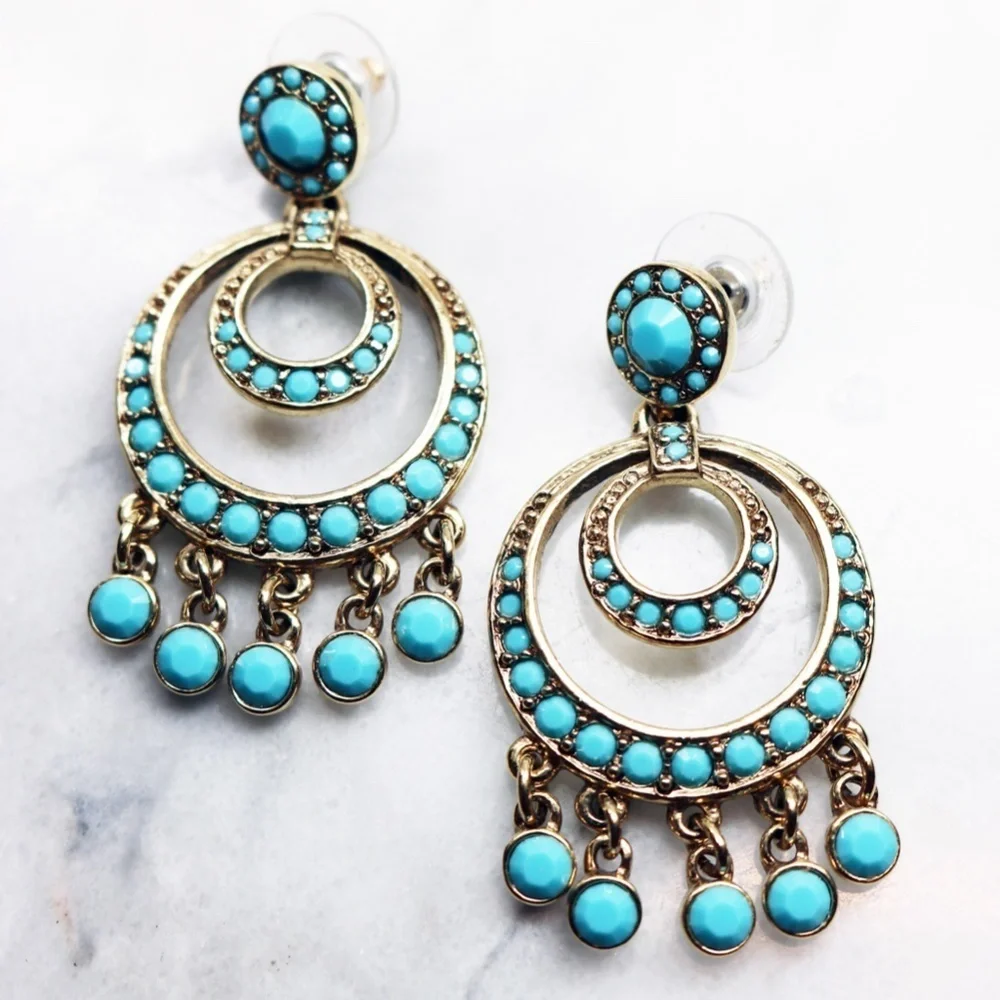 Vintage KENNETH JAY LANE Chandelier Earrings - Picture 9 of 15